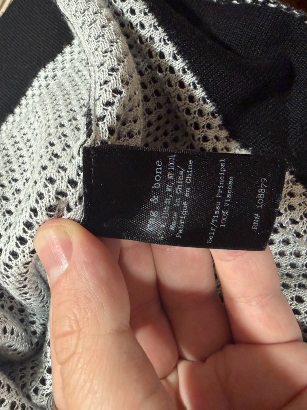 rag & bone/JEAN Textured Knit Raglan Sweater - Picture 6 of 6